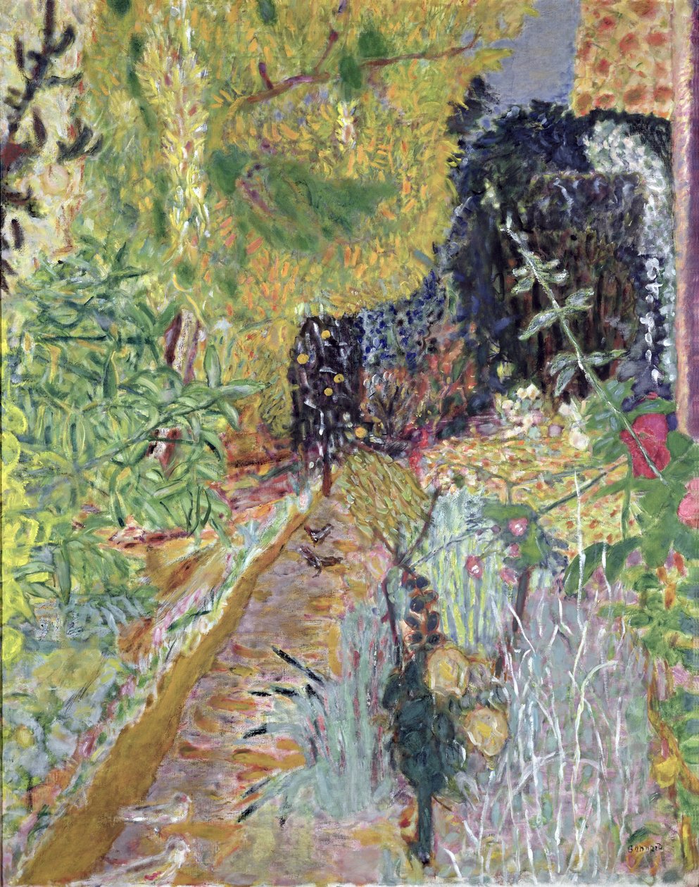 The Garden, ca. 1936 (olje på lerret) av Pierre Bonnard