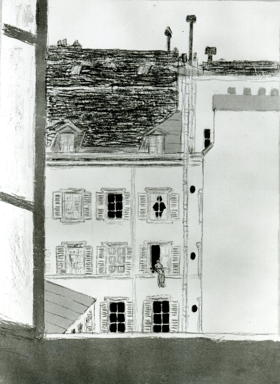 Huset på gårdsplassen av Pierre Bonnard
