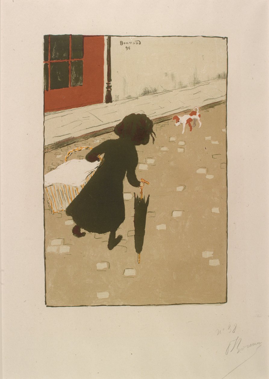 The Little Laundry Girl fra Album of Painter-Printmakers av Pierre Bonnard