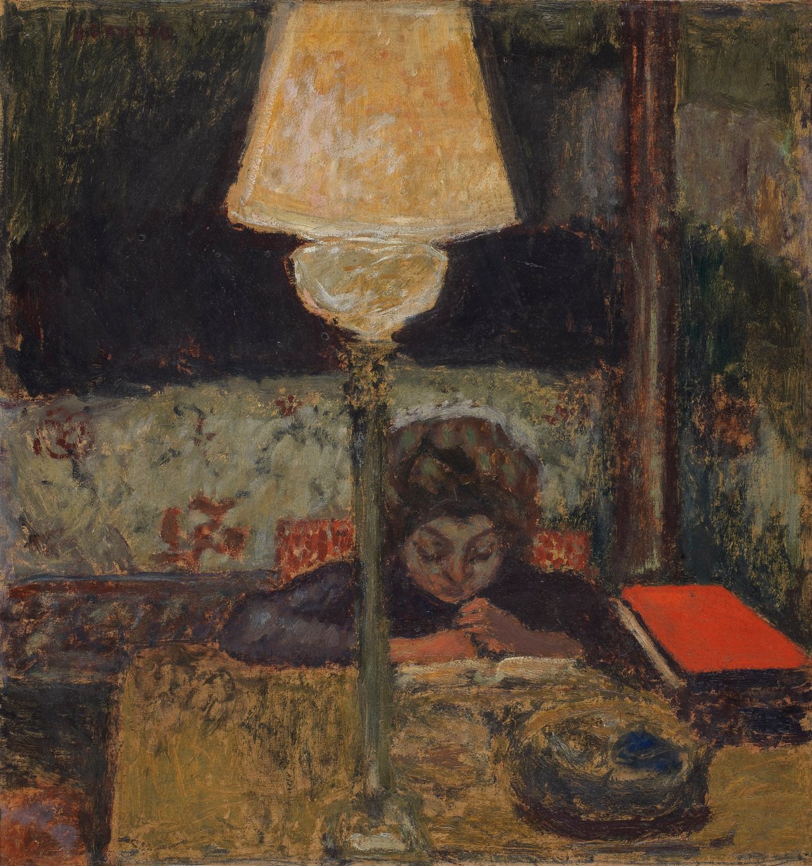 Oljelampen, ca. 1898-1900 av Pierre Bonnard