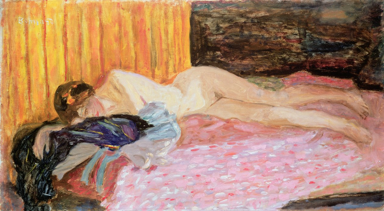 Den rosa sofaen av Pierre Bonnard
