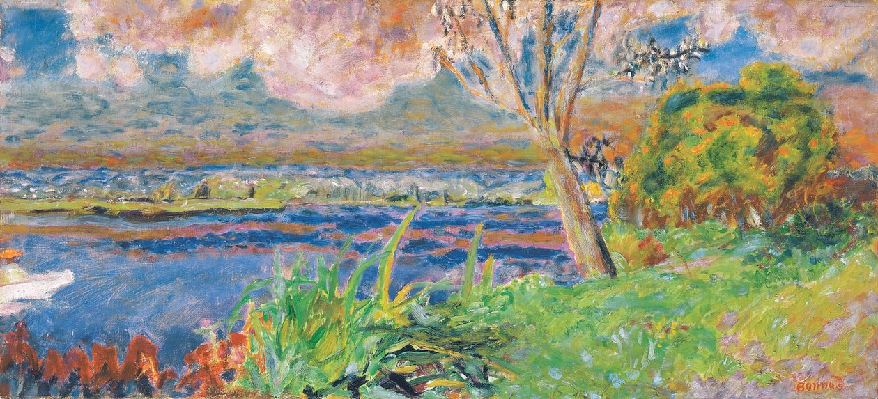 Seinen ved Vernon, ca. 1923 (olje på lerret) av Pierre Bonnard
