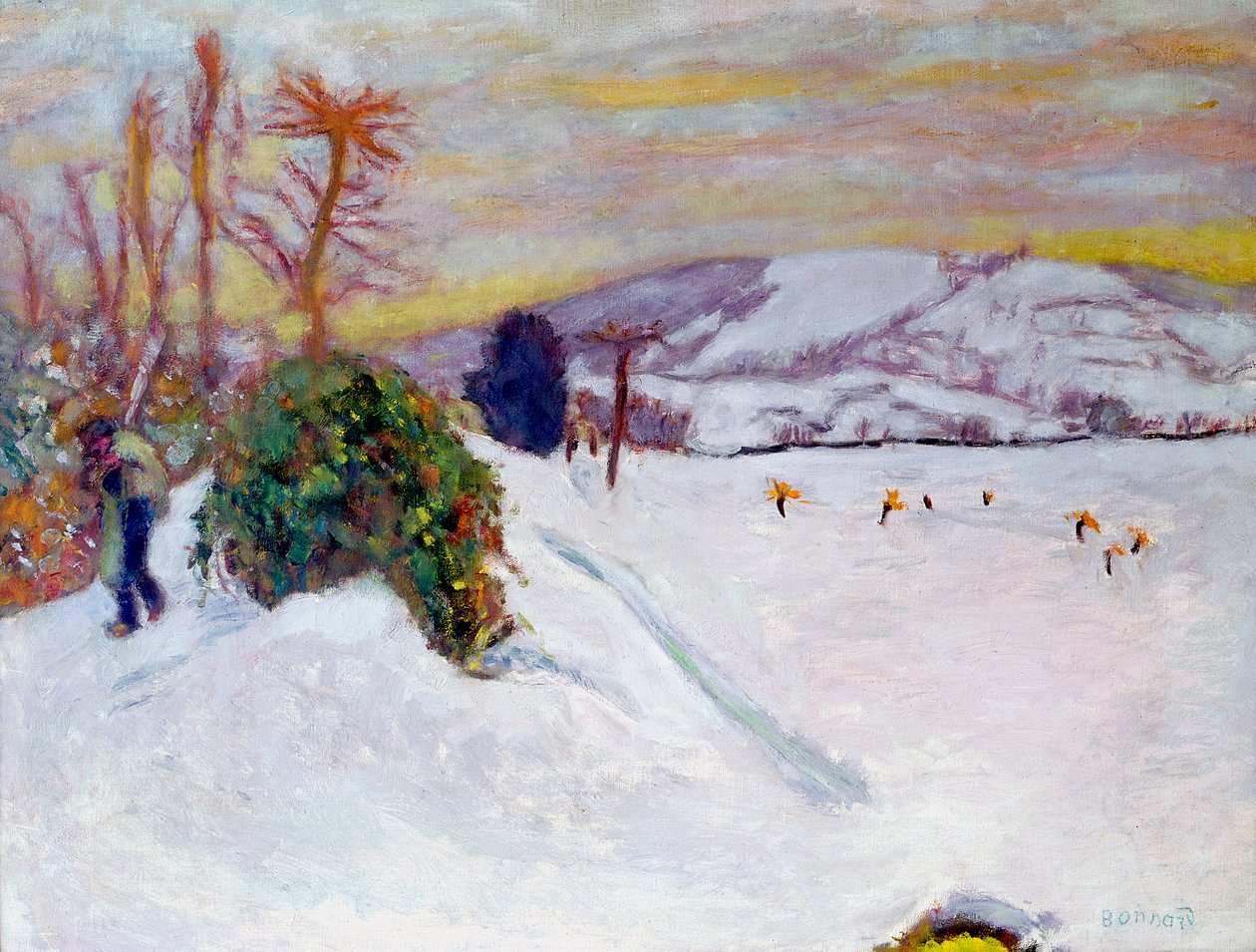 Snøen ved Dauphine, 1910 av Pierre Bonnard