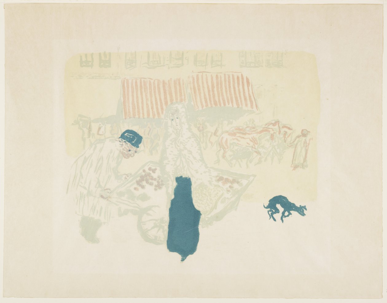 Grønnsaksleverandøren, ca. 1897 (publisert 1899) av Pierre Bonnard