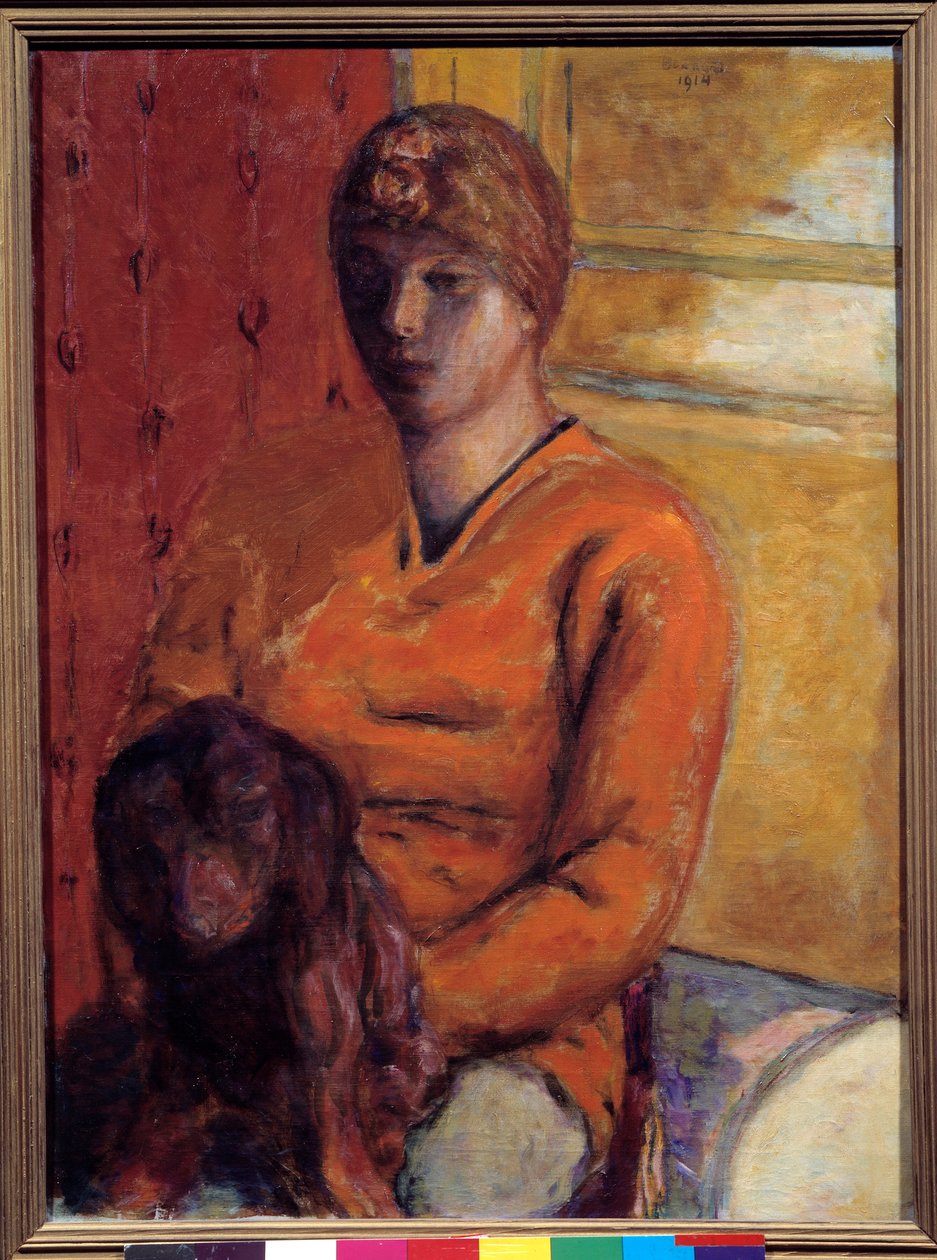 Hundekvinnen. Maleri av Pierre Bonnard (1867-1947), 1900-tallet. Grenoble, Musee des Beaux Arts. av Pierre Bonnard