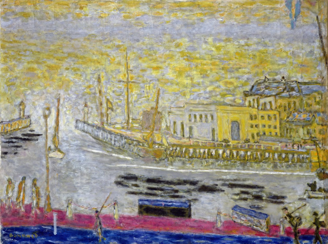 Trouville, utgangen til havnen, 1938-45 av Pierre Bonnard