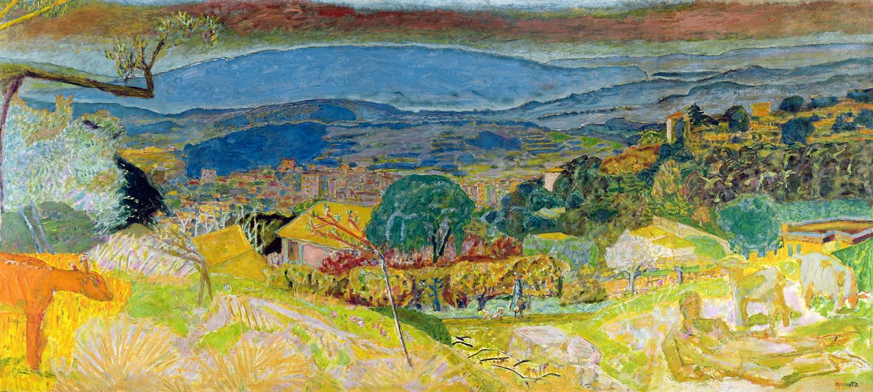 Utsikt over Le Cannet, 1928 av Pierre Bonnard