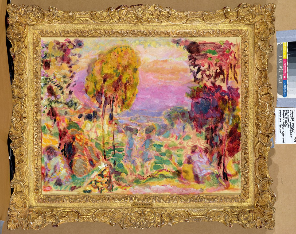 Fiolett landsbygd av Pierre Bonnard