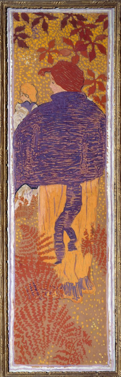 Kvinne ved pelerinen av Pierre Bonnard