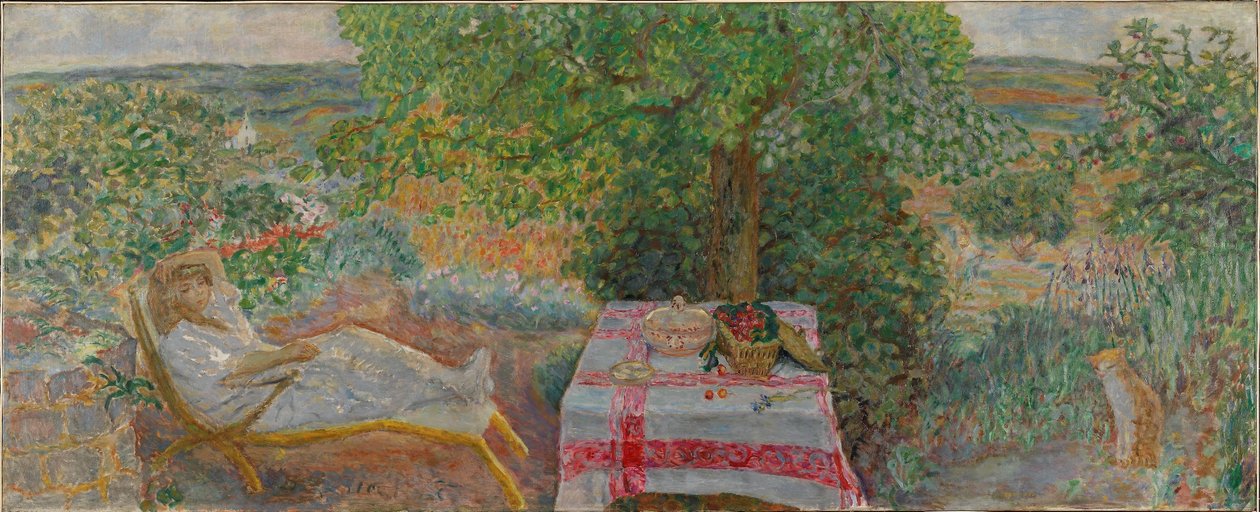 Woman in a Landscape, ca. 1914 (olje på lerret) av Pierre Bonnard
