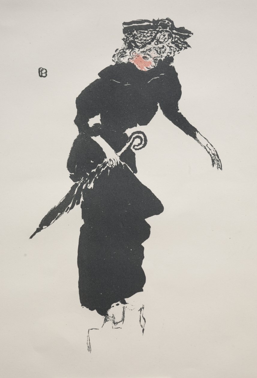 Kvinne med paraply av Pierre Bonnard