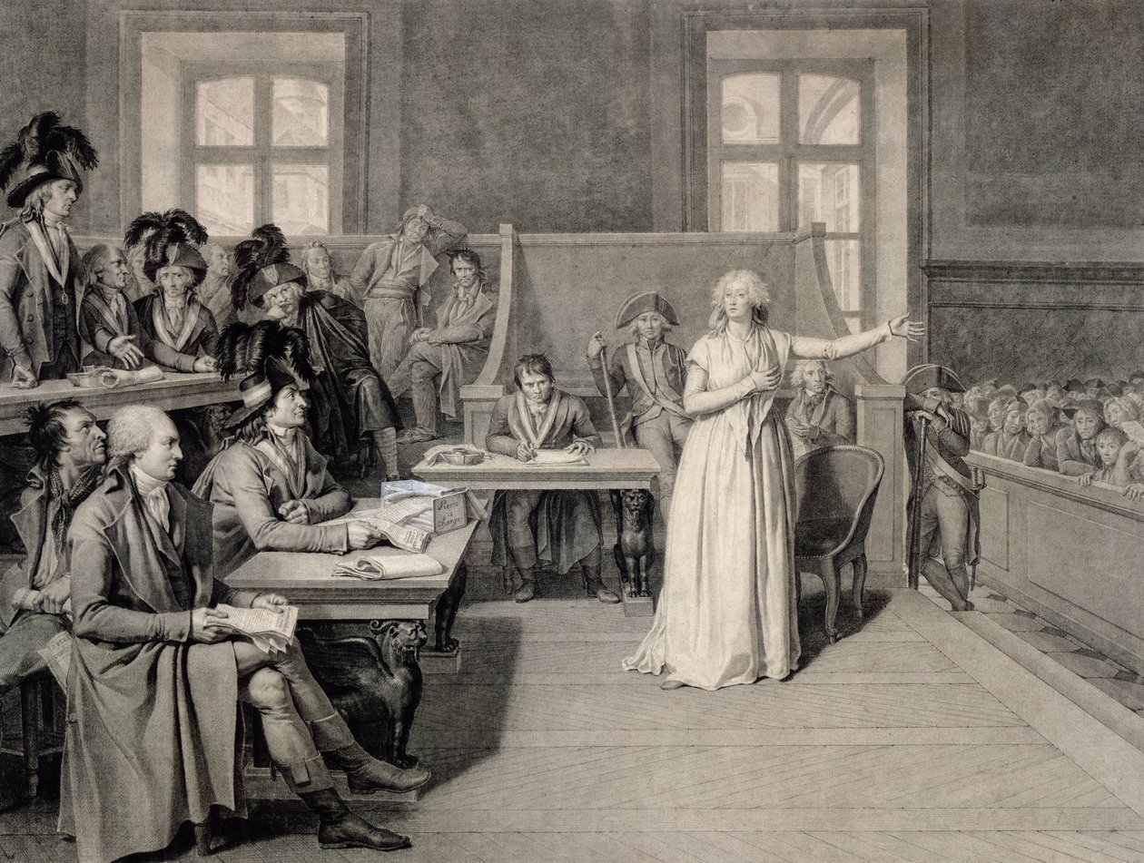 Marie-Antoinette (1755-93) av Habsbourg-Lorraine, dømt av Revolutionary Tribunal Court, 16. oktober 1793 av Pierre Bouillon