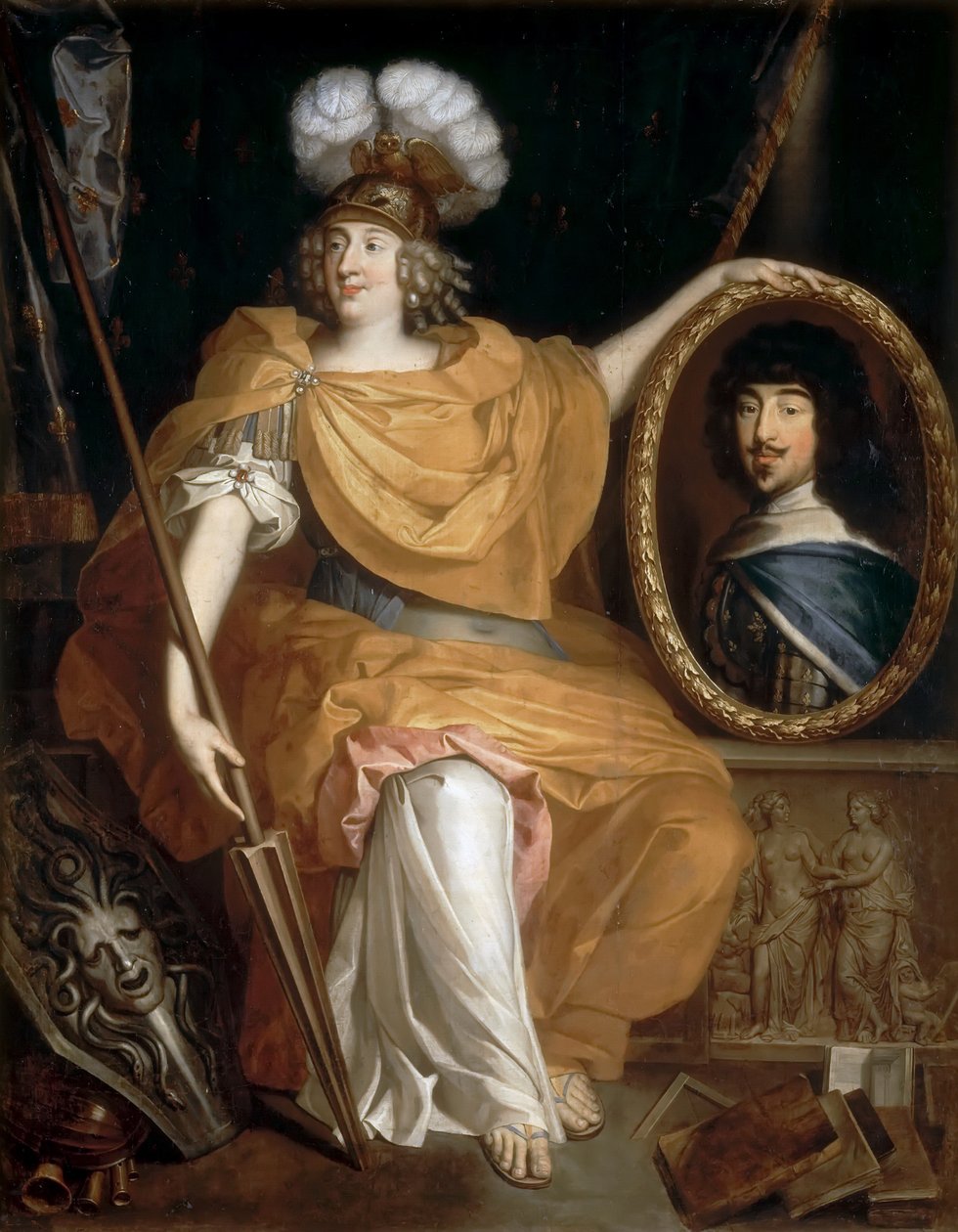 Portrett av Anne Marie Louise dOrléans, hertuginne av Montpensier av Pierre Bourguignon