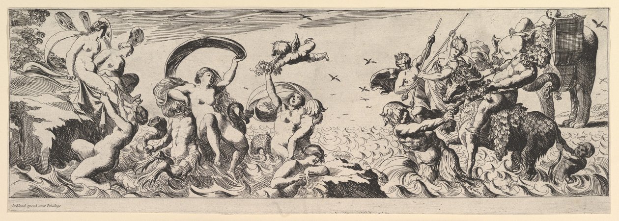 Bacchanal, 1600-tallet. av Pierre Brebiette