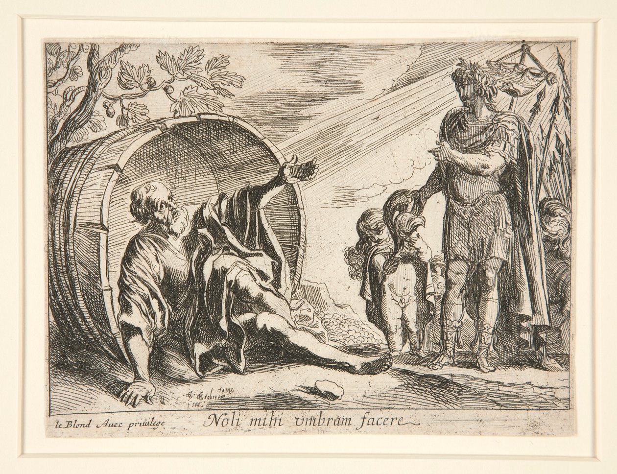 Diogenes og Alexander den store av Pierre Brebiette