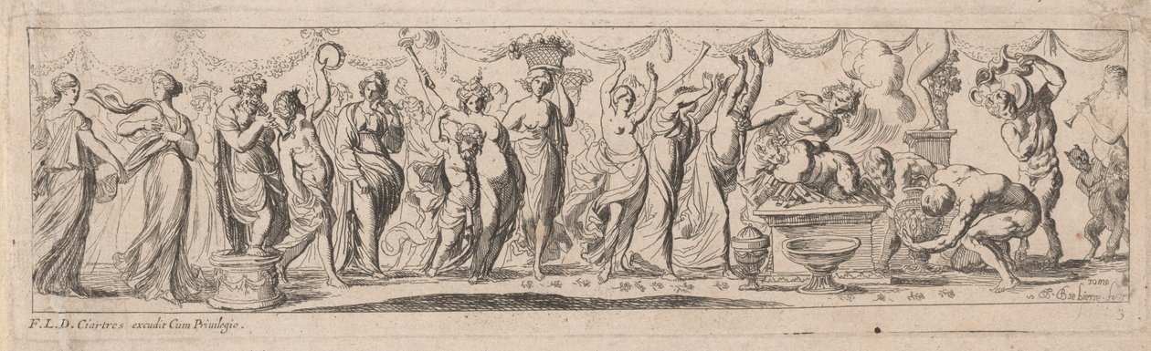Offer av en Satyr av Pierre Brebiette