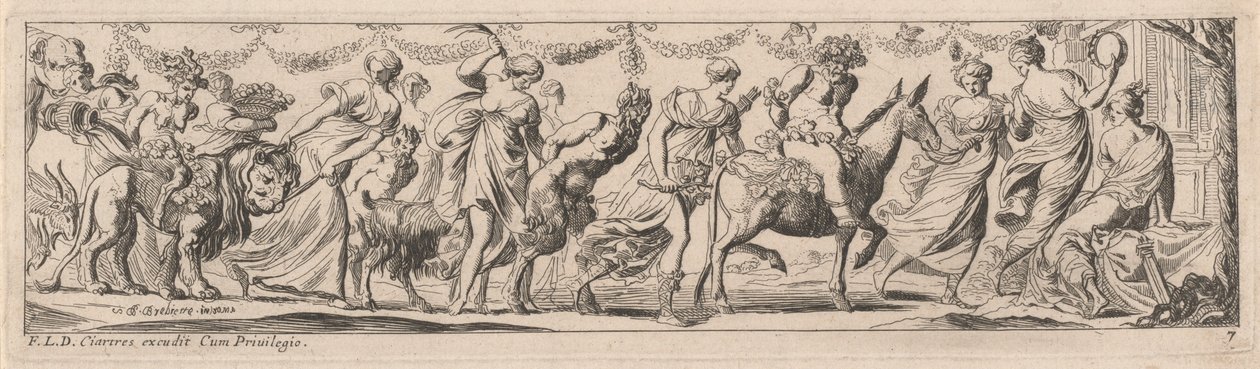 Kvinne som pisker en Satyr av Pierre Brebiette
