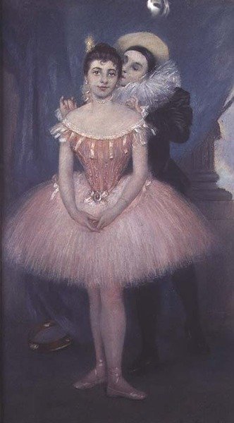 Pjerrot og danseren av Pierre Carrier Belleuse