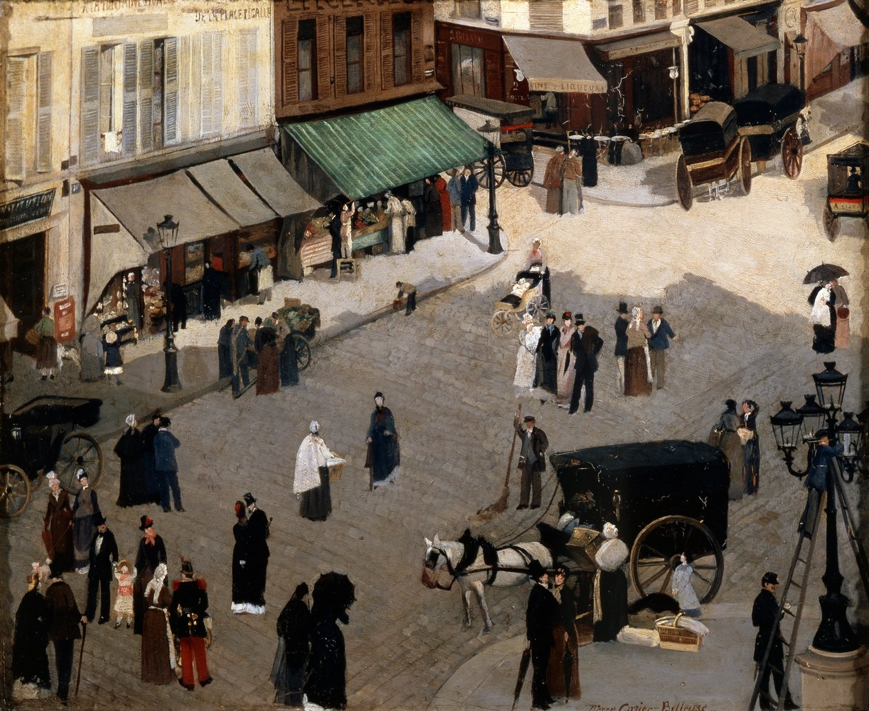 Place Pigalle i Paris, 1880-tallet. av Pierre Carrier Belleuse