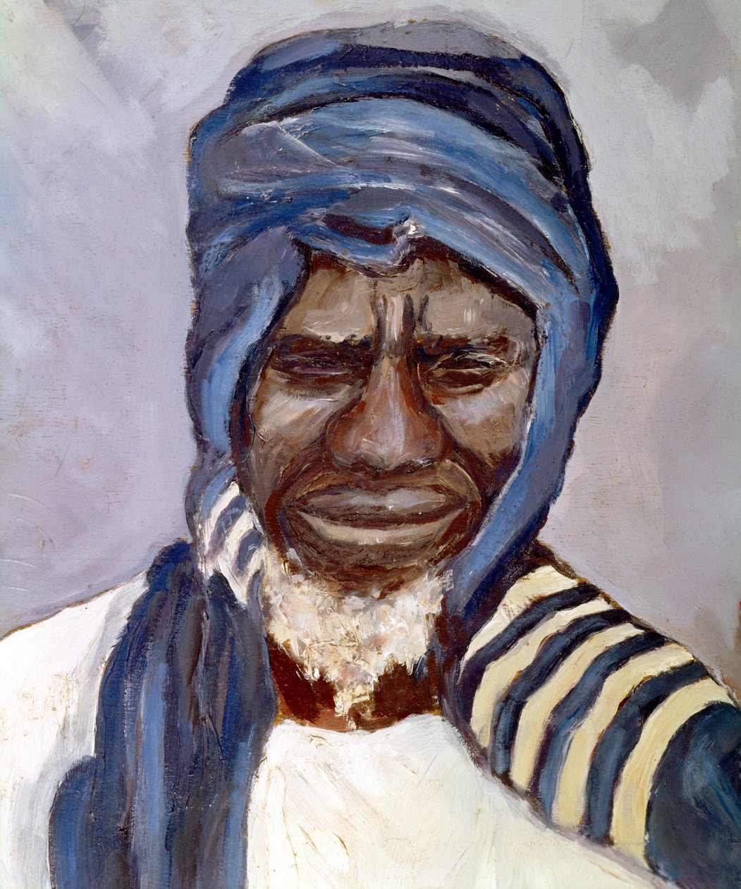 Portrett av Samory Toure, ca. 1870-1890 (maleri) av Pierre Castagnez