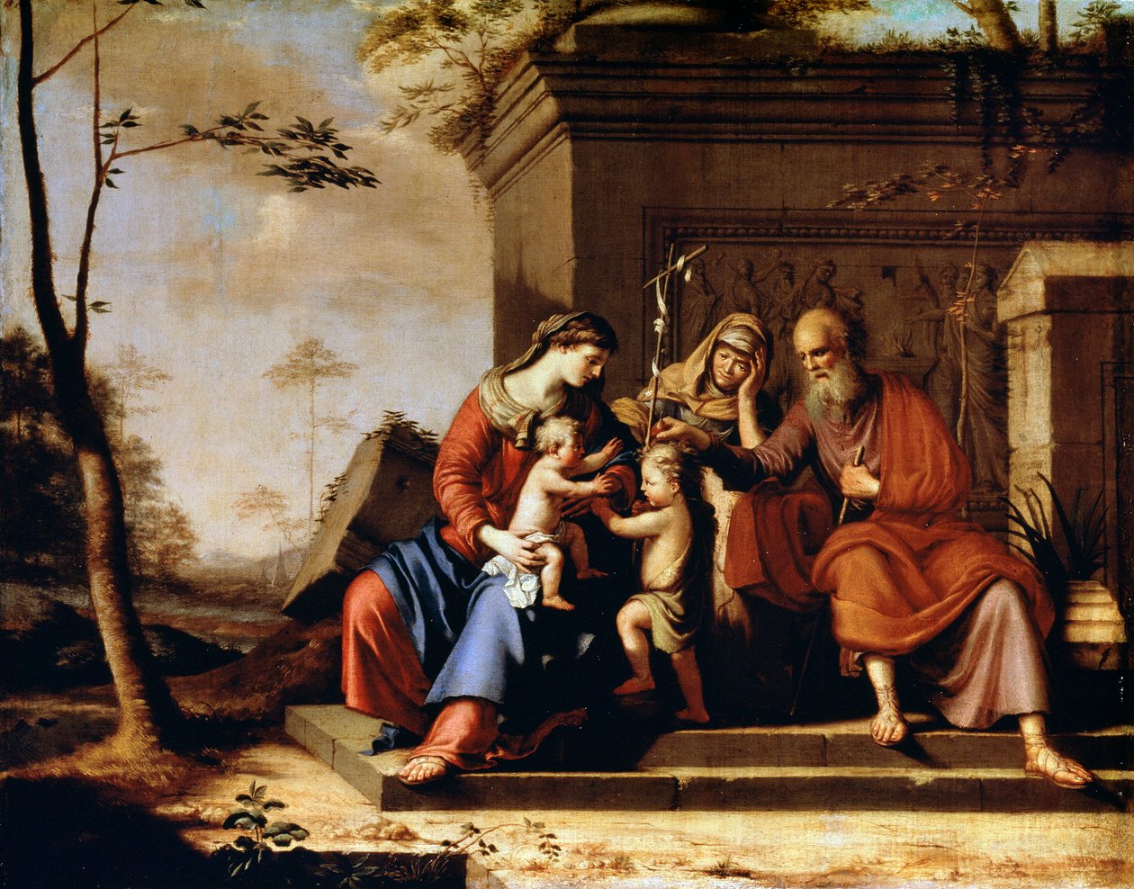 Den hellige familie, 1655 av Pierre Cauchy