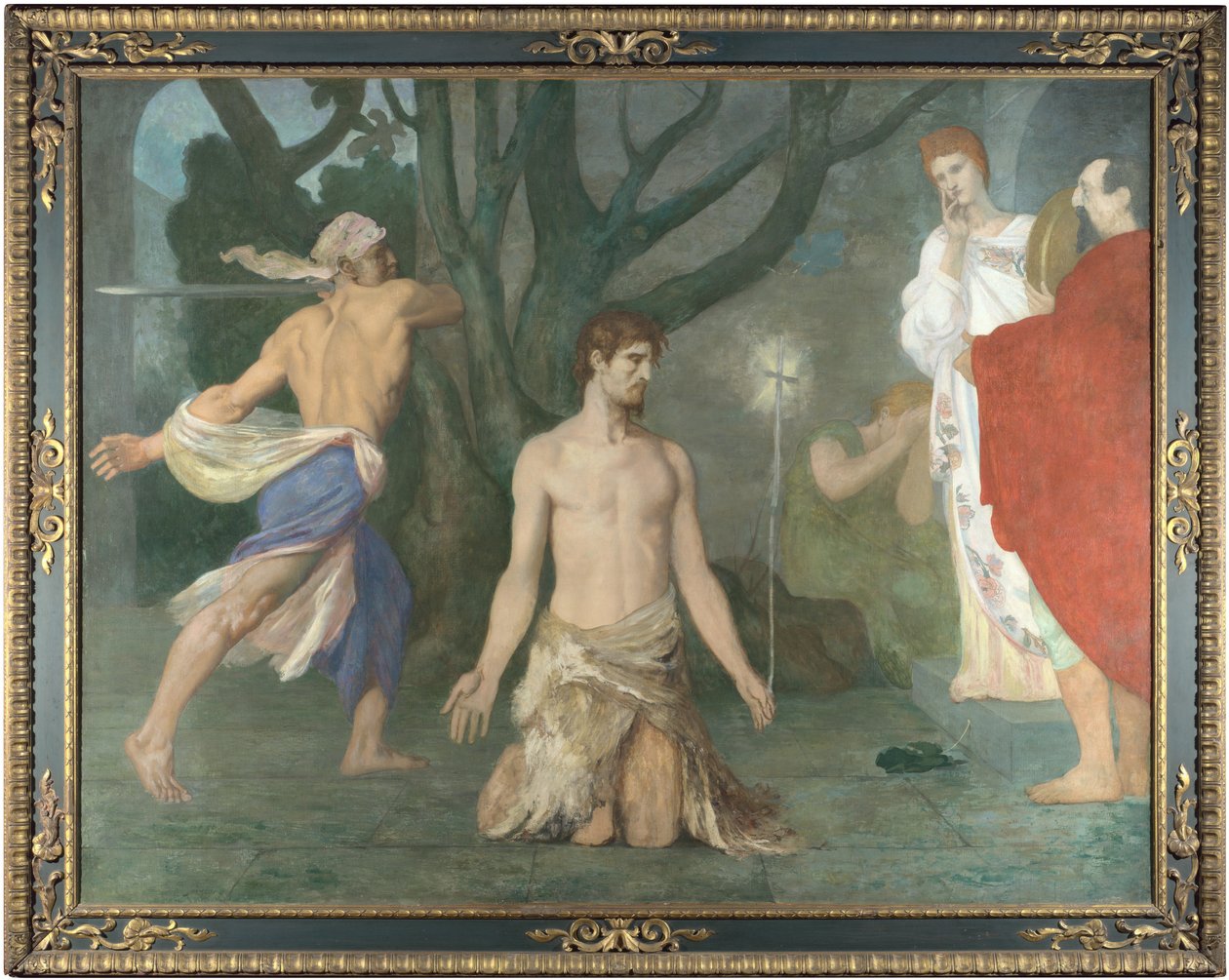Halshuggingen av døperen Johannes, ca. 1869 av Pierre Puvis de Chavannes