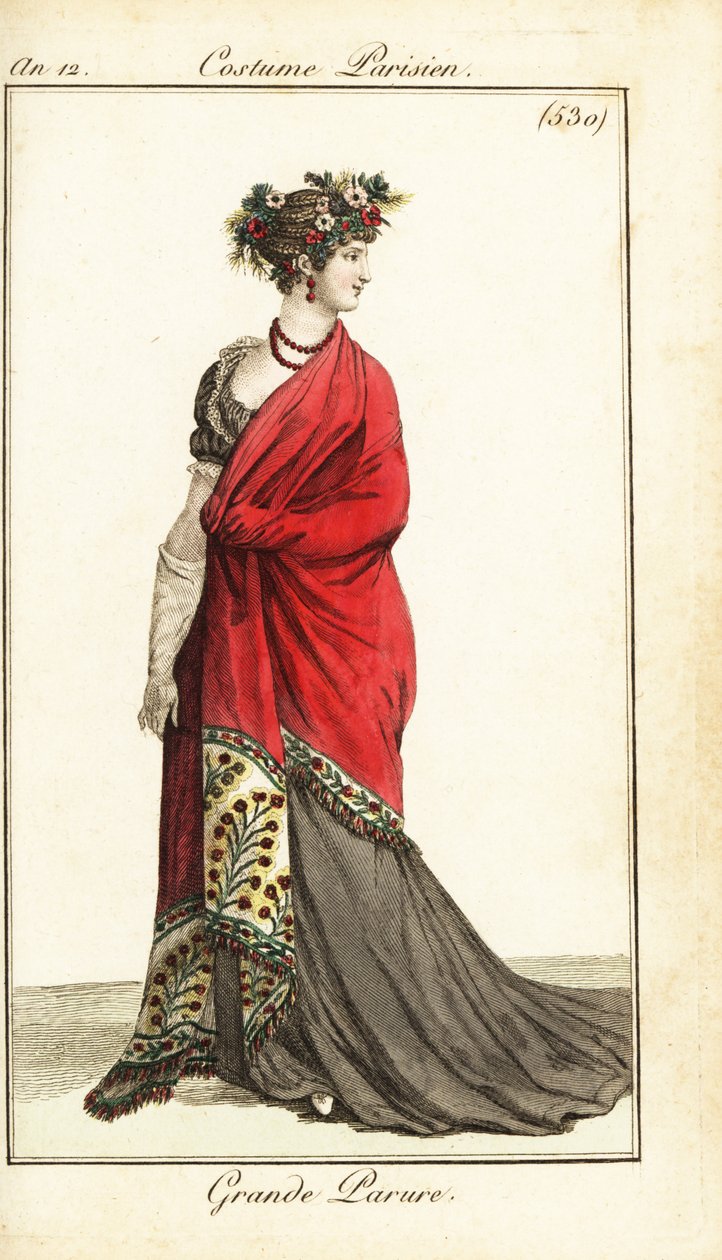 Kvinne i veldig formell antrekk, Paris av Pierre Charles Baquoy