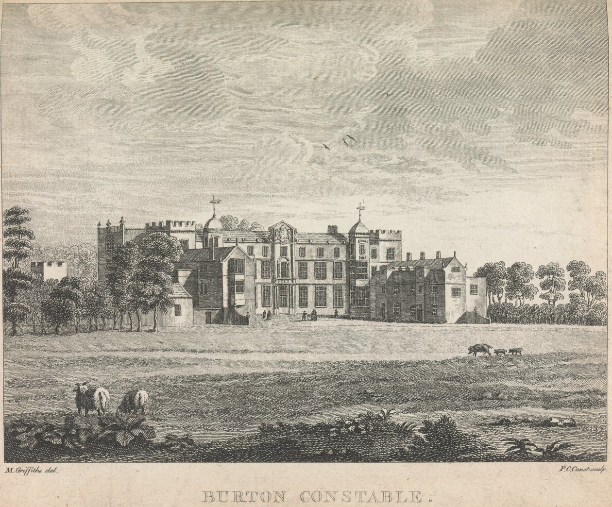 Burton Constable; side 53 (bind 1) av Pierre Charles Canot