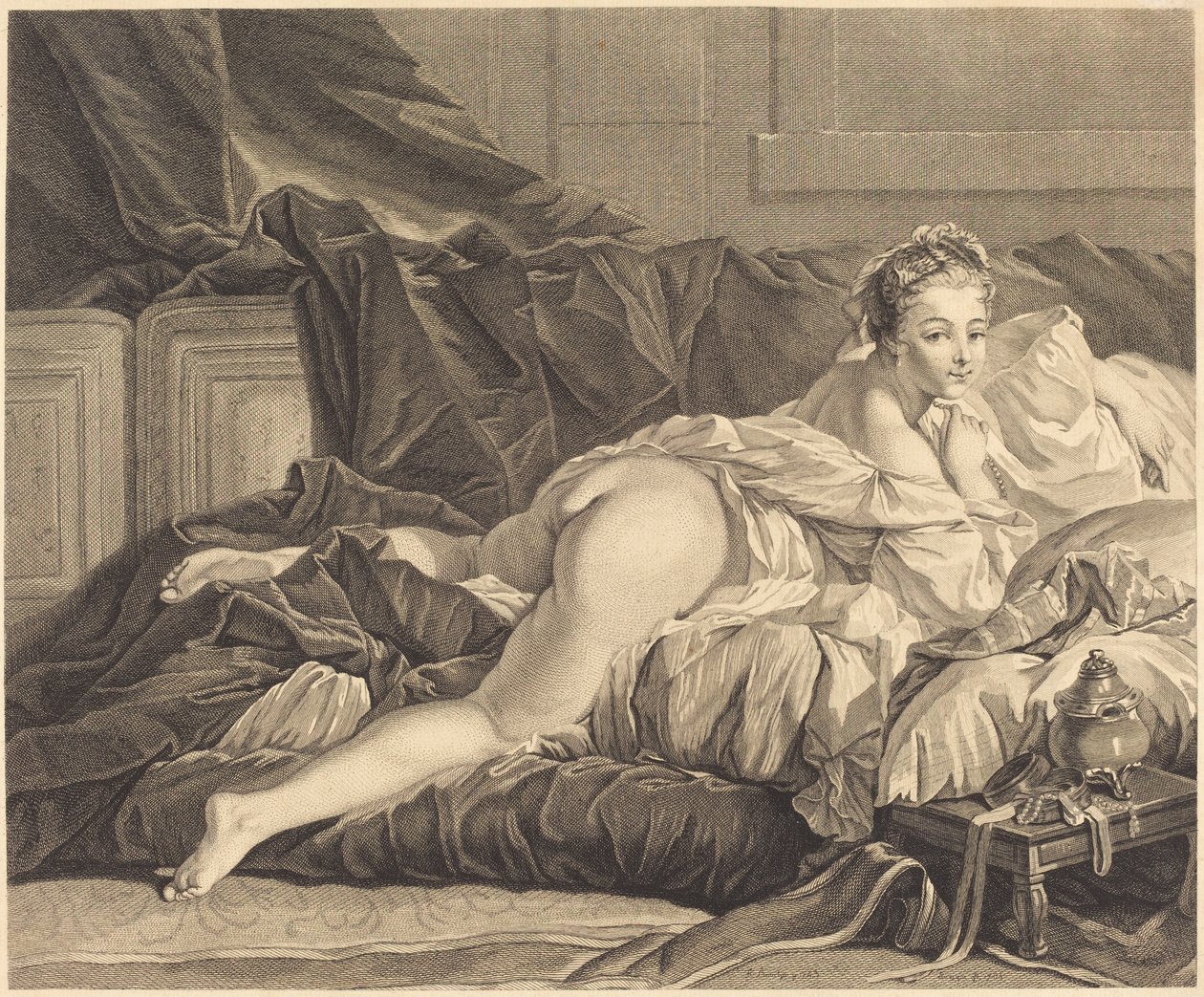 Alarmen av Pierre Charles Levesque after François Boucher