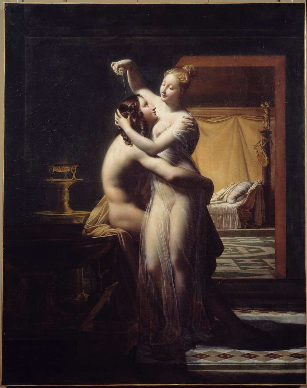 Hero and Leandre Lovers Hero and Leandre, legendarisk par. Maleri av Pierre Claude Delorme (1783-1859) Brest fra 1800-tallet, Musee des Beaux Arts. av Pierre Claude Delorme