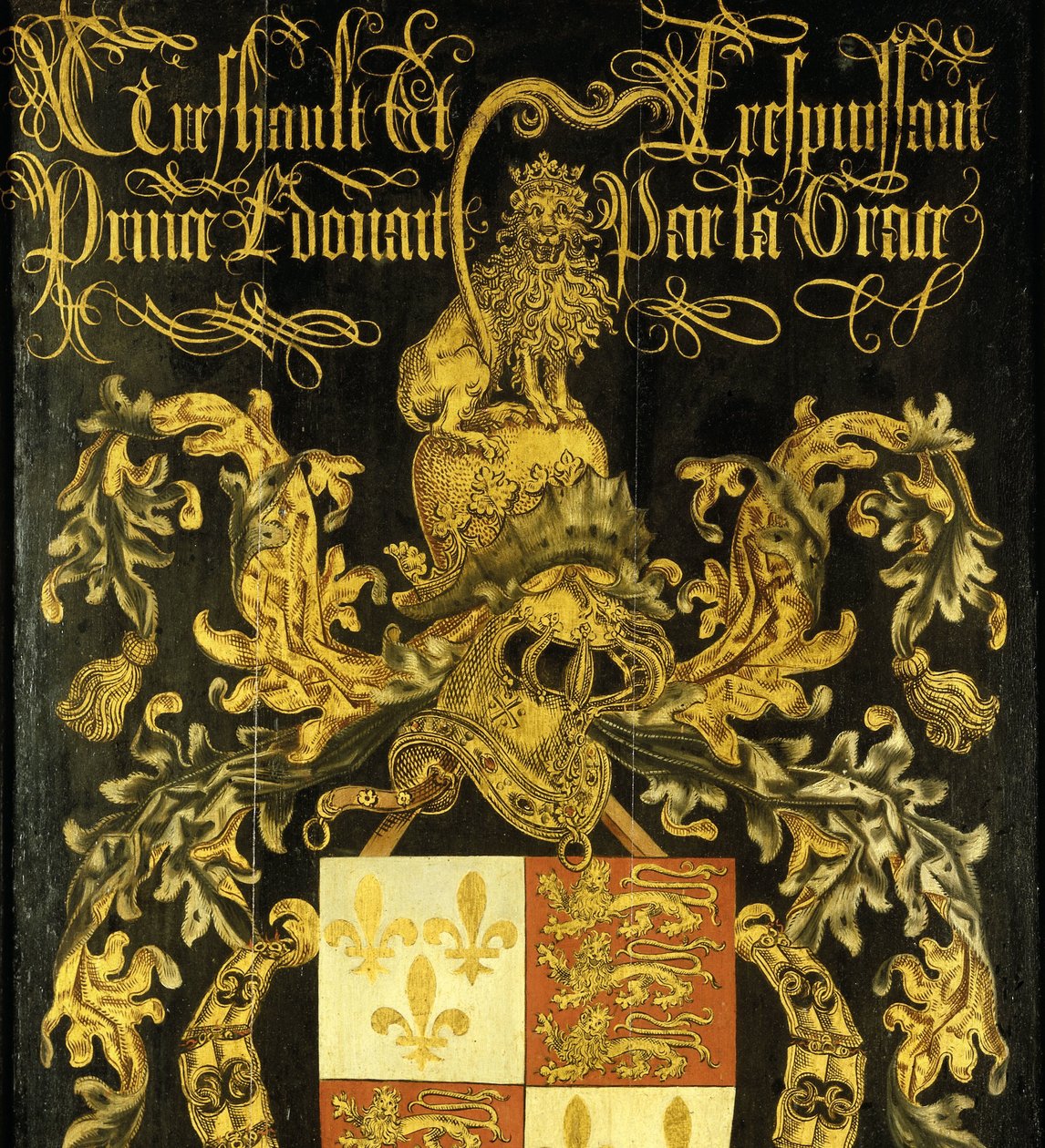 Skjold av Edvard IV (1442-83), konge av England, i hans kapasitet som ridder av ordenen av det gylne skinn av Pierre Coustain (attributed to)
