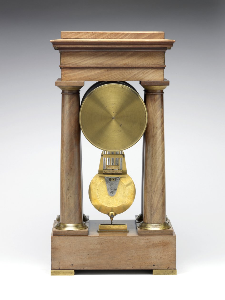 Desimalklokke, ca. 1798-1805 (furu, messing og emalje) av Pierre Daniel Destigny