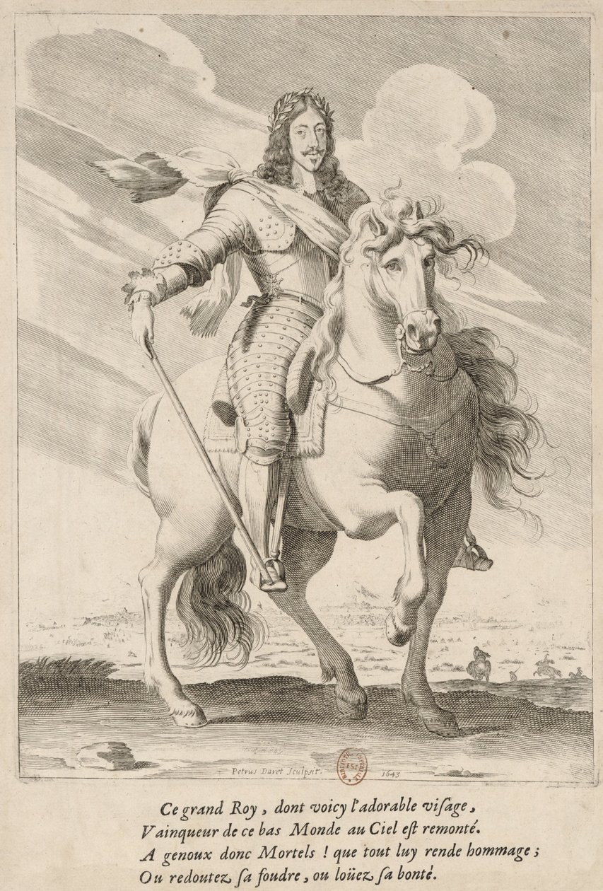 Rytterportrett av Louis XIII av Frankrike av Pierre Daret