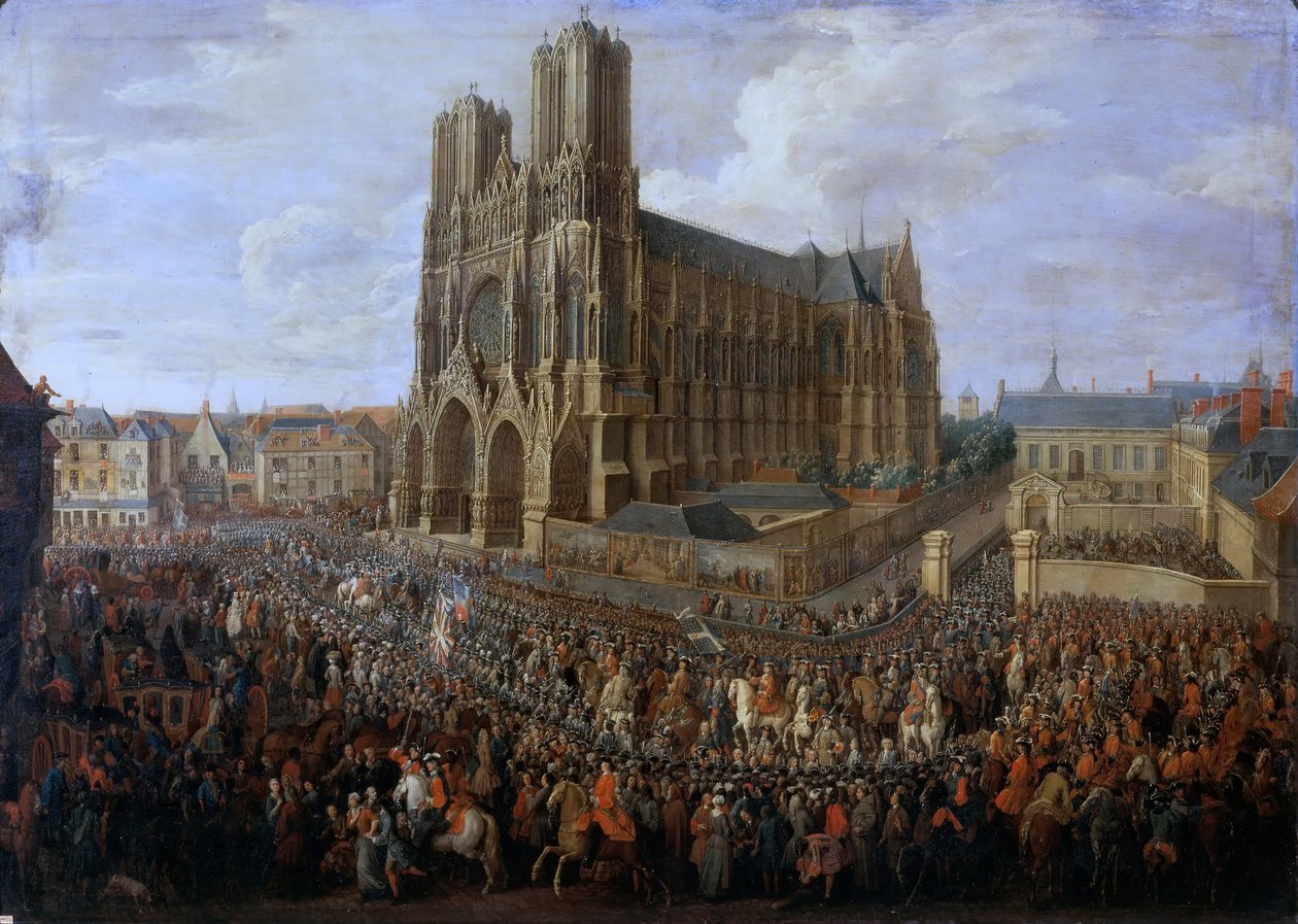 Kavalkade av Ludvig XV etter hans kroning, 26. oktober 1722 av Pierre Denis II Martin