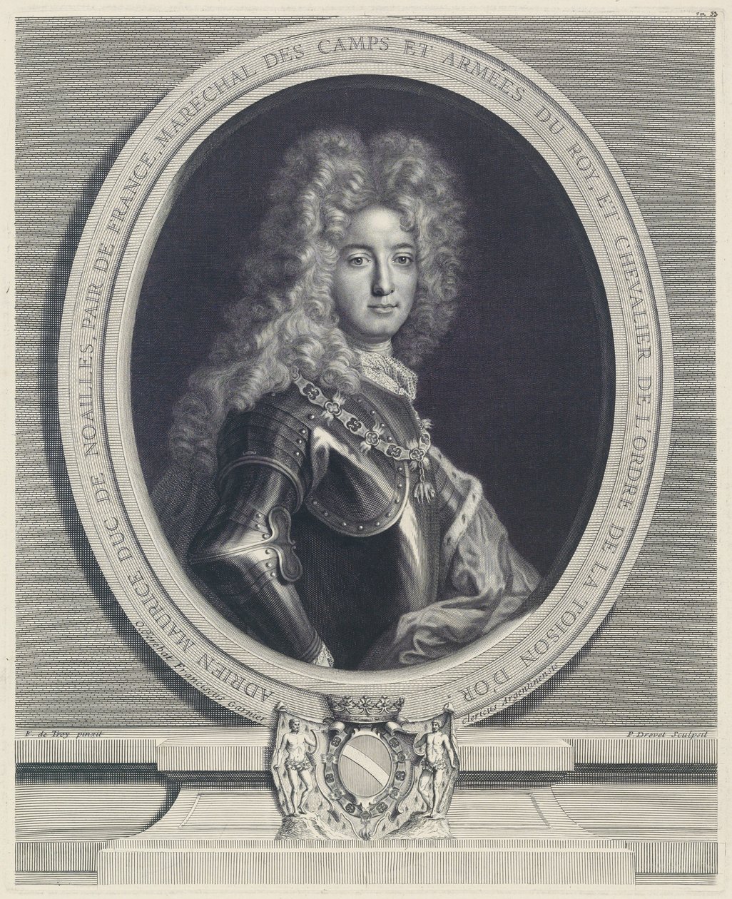 Adrien Maurice, hertug av Noailles av Pierre Drevet
