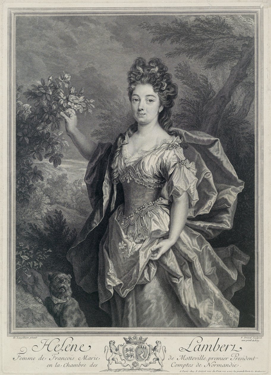 Helene de Motteville av Pierre Drevet