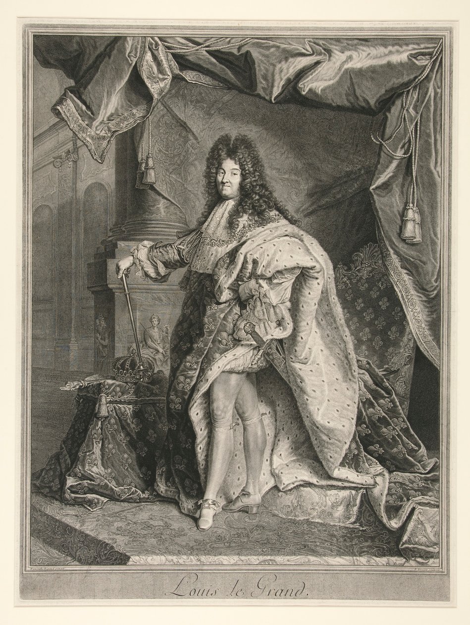 Ludvig XIV, konge av Frankrike (1638-1715) av Pierre Drevet