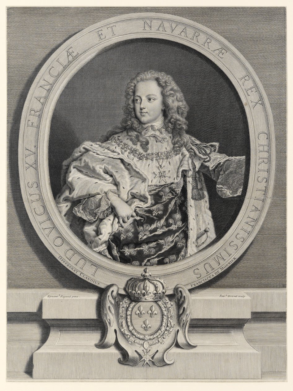 Ludvig XV, konge av Frankrike (1710-1774) av Pierre Drevet