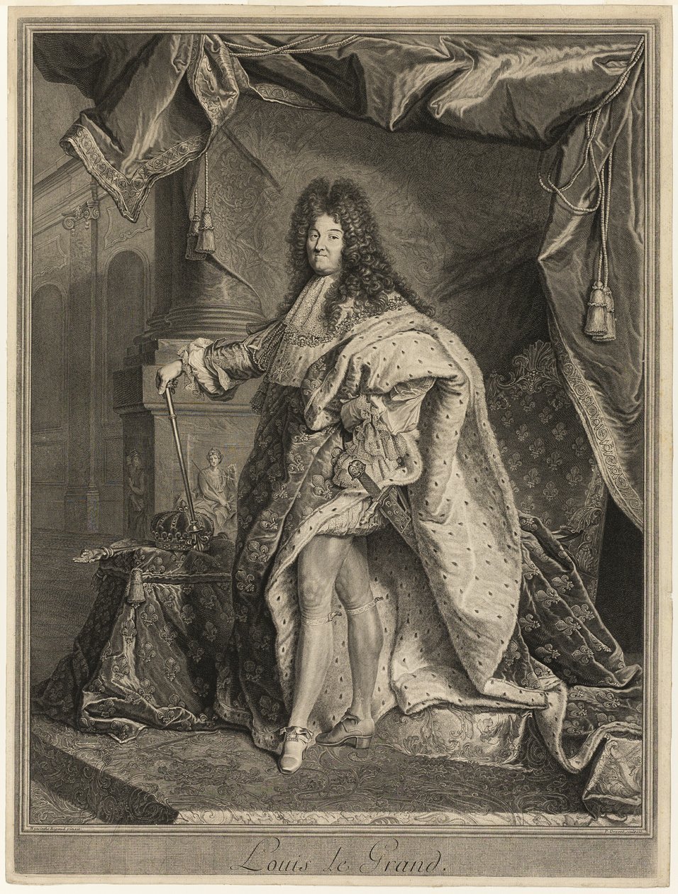 Portrett av Ludvig XIV av Pierre Drevet
