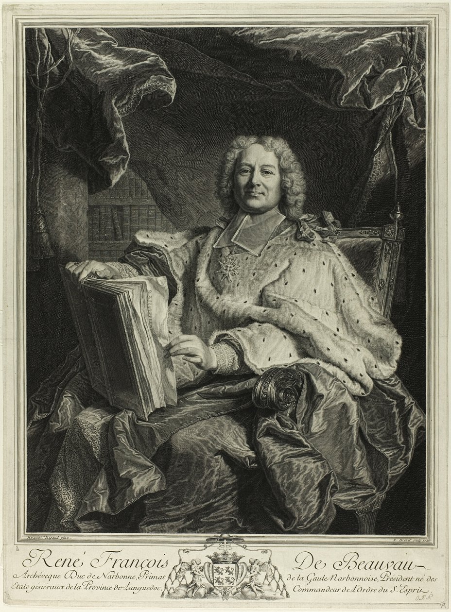 Portrett av René François de Beauveau du Rivau av Pierre Drevet