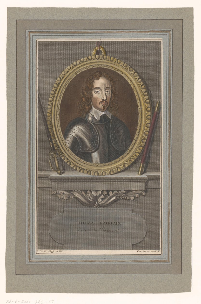 Portrett av Thomas Fairfax Thomas Fairfax (tittel på objekt) av Pierre Drevet