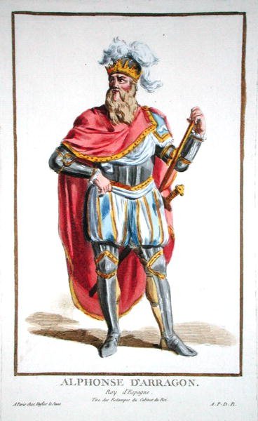 Alfonso V (1396-1458) Konge av Aragon og Sicilia, fra 