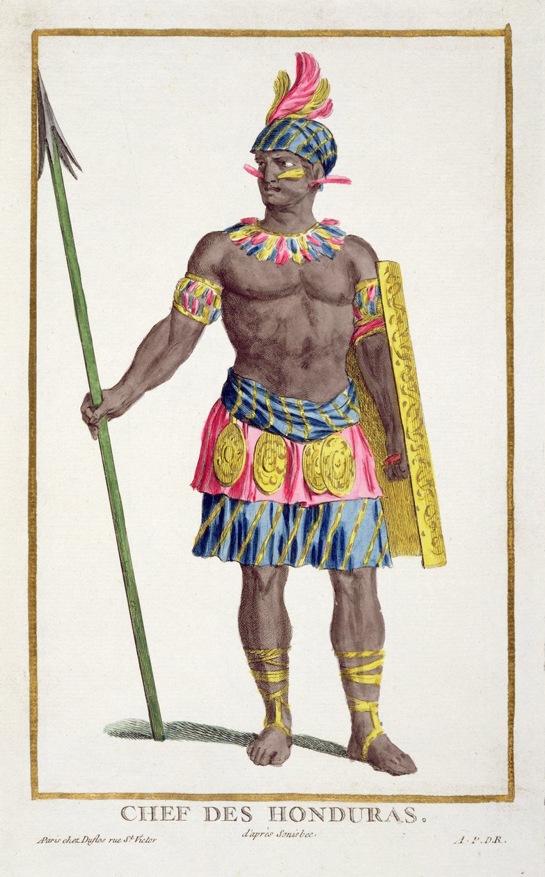 Høvding for honduranerne, 1780 av Pierre Duflos