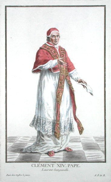 Lorenzo Ganganelli (1705-74) Pave Clement XIV (1769-74) fra 