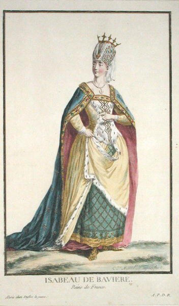 Dronning Isabella av Bayern (1371-1435) fra 