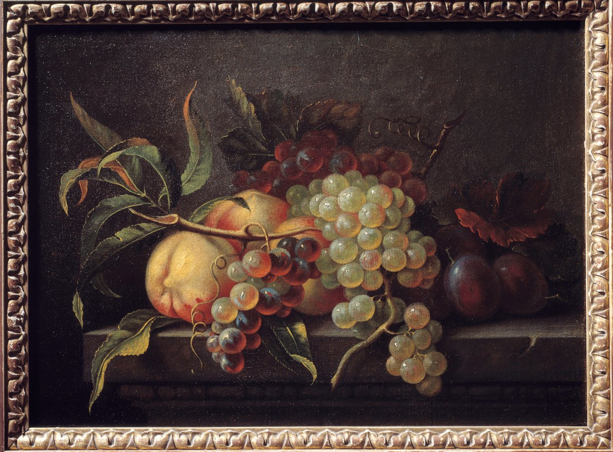 Frukt på bordet. Maleri av Pierre Dupuis (1610-1682) av Pierre Dupuis