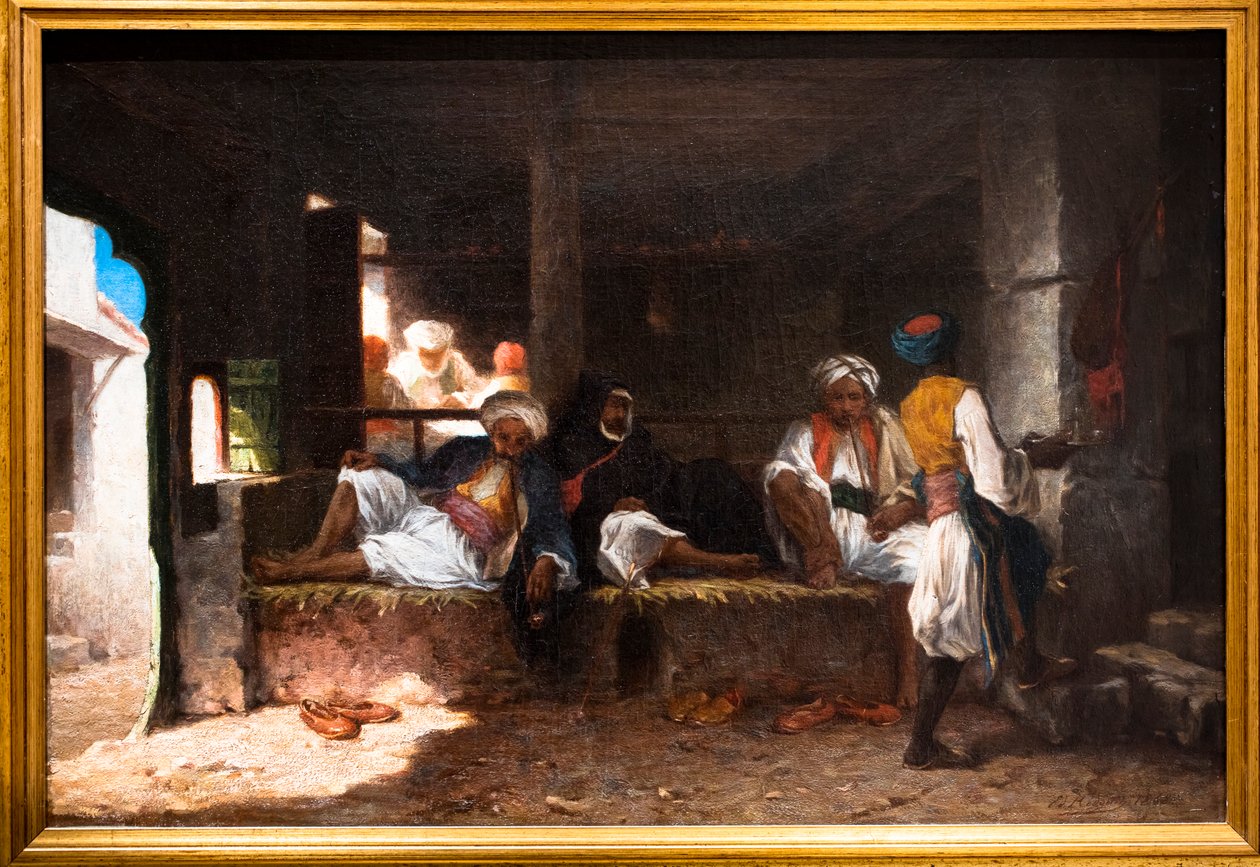 Kafé i Konstantin av Pierre Edmond Alexandre Hedouin