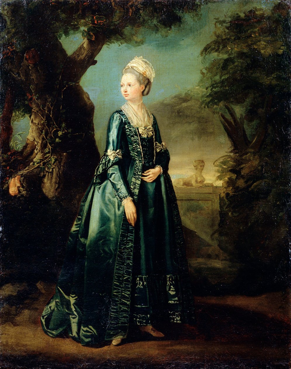 Dame i et hageportrett av storhertuginne Natalia, c1773-c1776 av Pierre Etienne Falconet