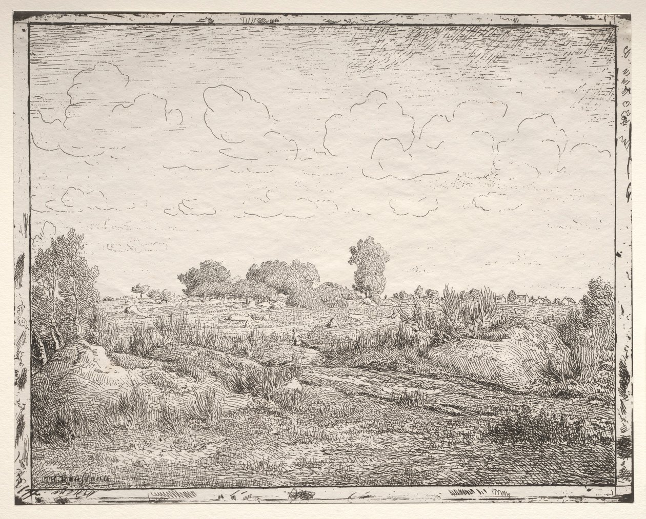 Plantesletten i Biau. av Pierre Etienne Theodore Rousseau