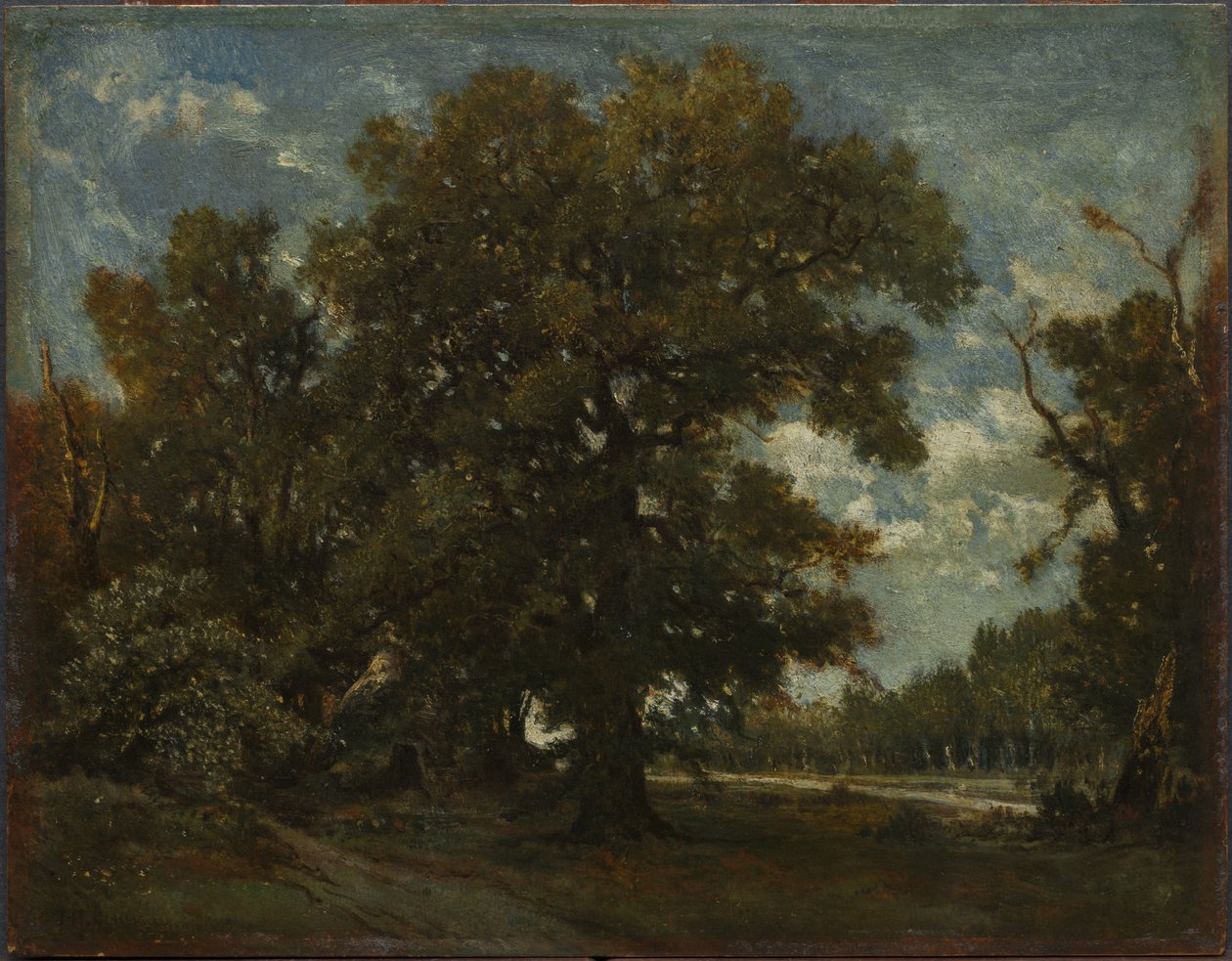 Eiketreet, 1800-tallet. av Pierre Etienne Theodore Rousseau